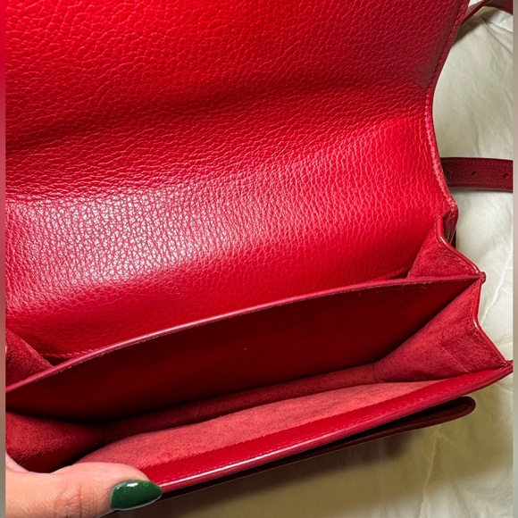 Yves Saint Laurent Burgundy Crossbody Bag - Picture 7 of 12